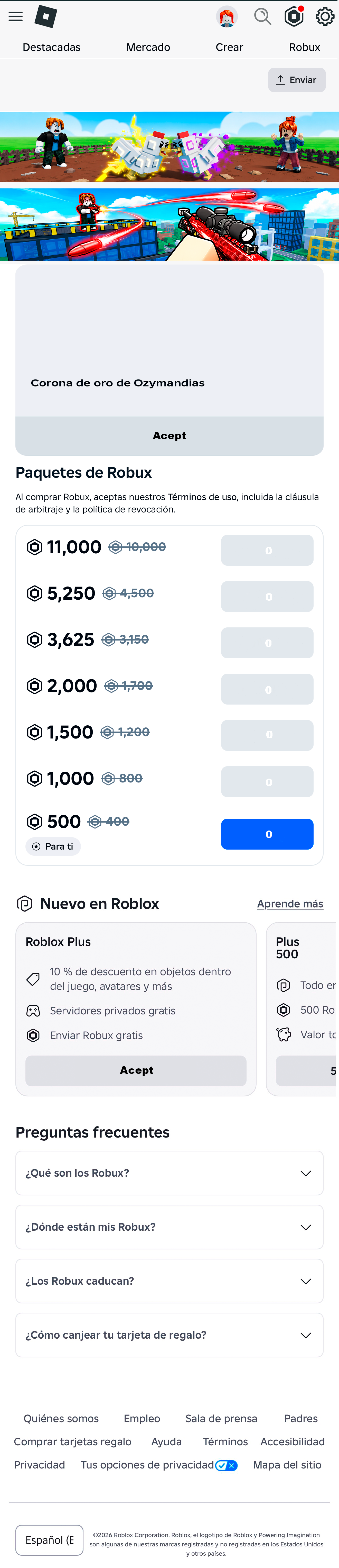 Captura de pantalla completa de Roblox